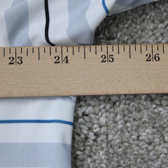 Callaway Opti-Dri Polo Shirt Men XL White/Blue/Orange Golf Short Sleeve Pullover - Picture 10 of 12